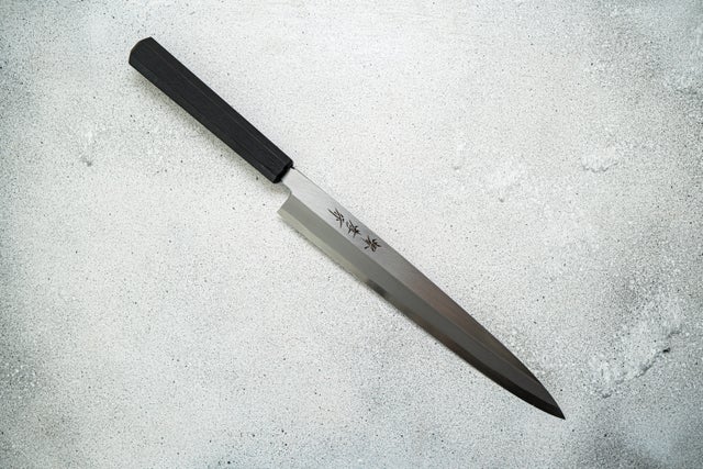 LEFT HANDED KASUMI TOGI YANAGI SASHIMI KNIFE /Sandalwood handle
