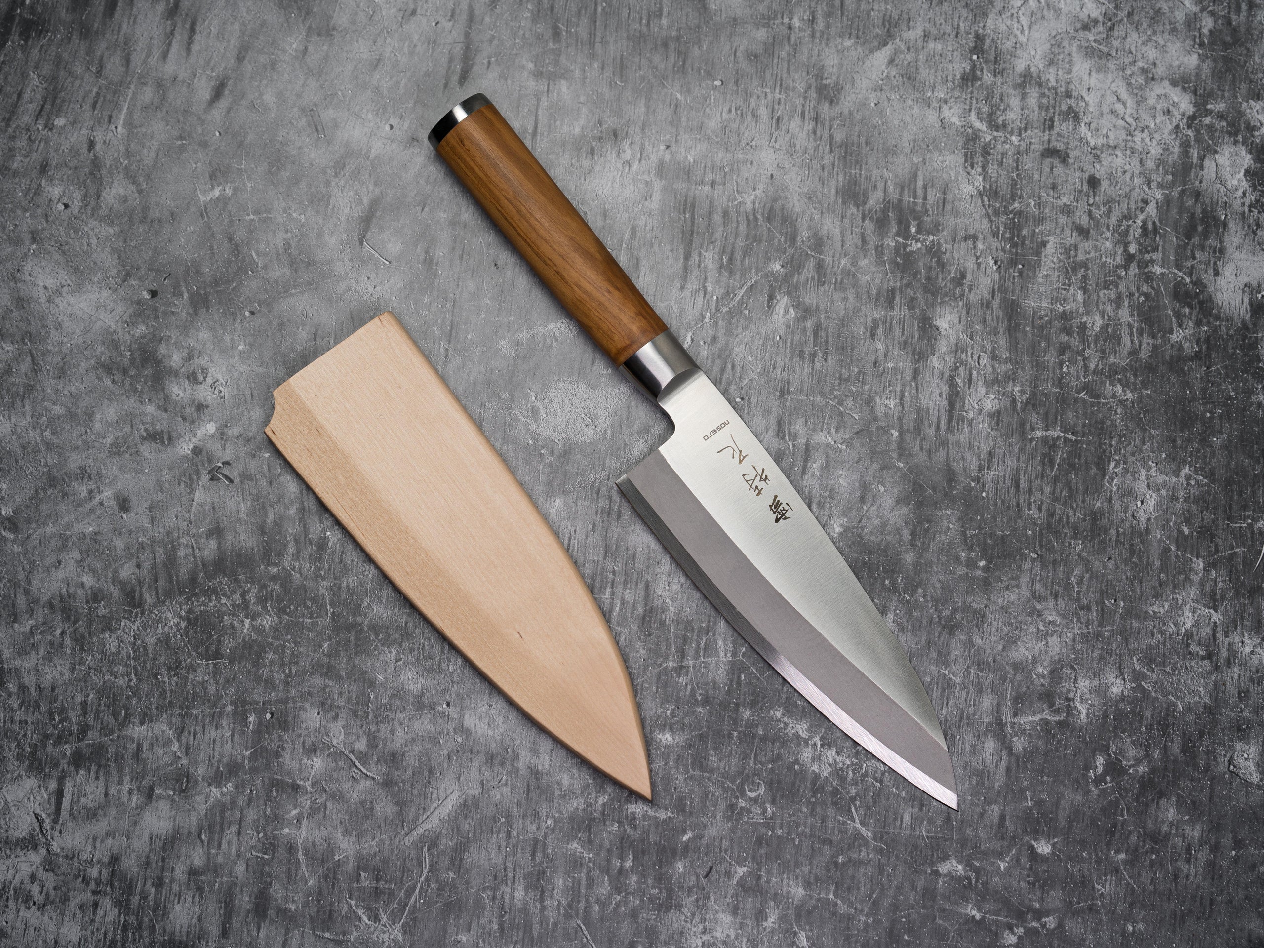 Noseto Deba 180mm Steel with Nature Olive wood Sydney Knife