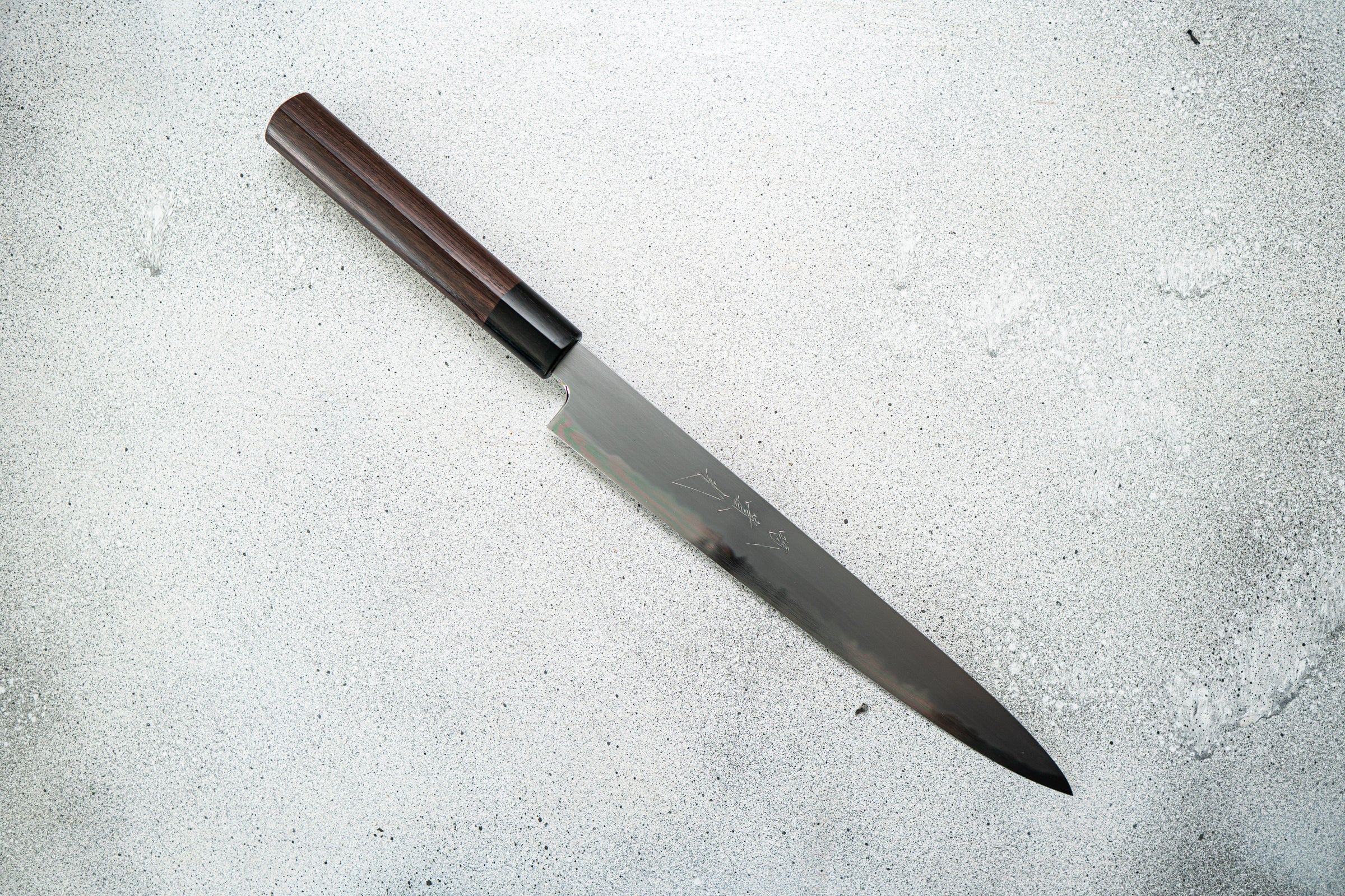 JIKKO Santoku Blue carbon steel knife Japanese knife